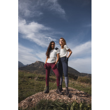 Hoogwaardige legging met volledige siliconen zitvlak Gillian Horze dames Opening Marineblauw Hoogwaardige legging met volledige siliconen zitvlak Gillian Horze dames Opening Marineblauw