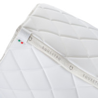 Zadeldek springen met meerkleurig logo GP Equestro Wit / wit / ballerina Zadeldek springen met meerkleurig logo GP Equestro Wit / wit / ballerina