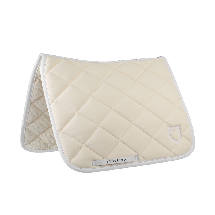 Technische stof dressuurdek met geborduurd logo White Line Equestro Technische stof dressuurdek met geborduurd logo White Line Equestro