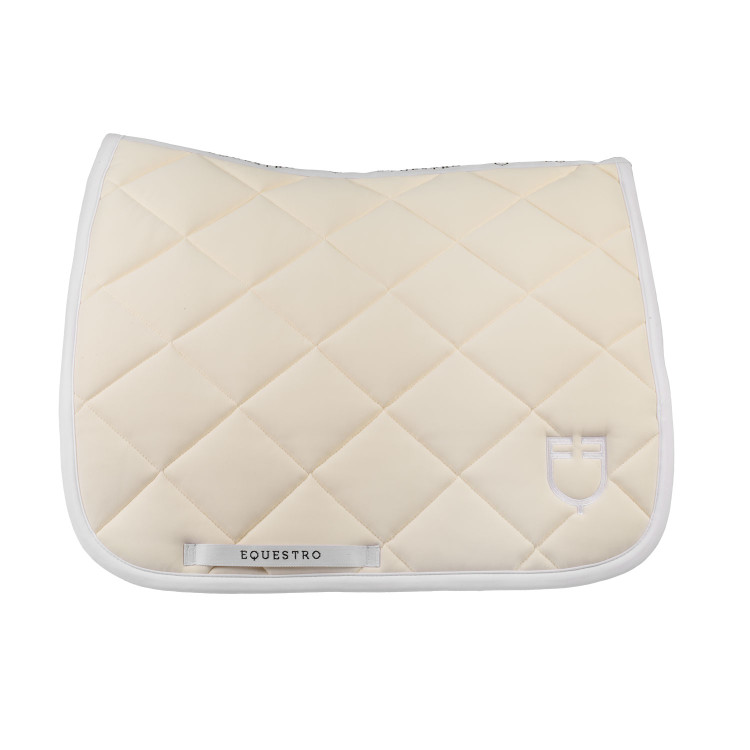 Technische stof dressuurdek met geborduurd logo White Line Equestro Technische stof dressuurdek met geborduurd logo White Line Equestro