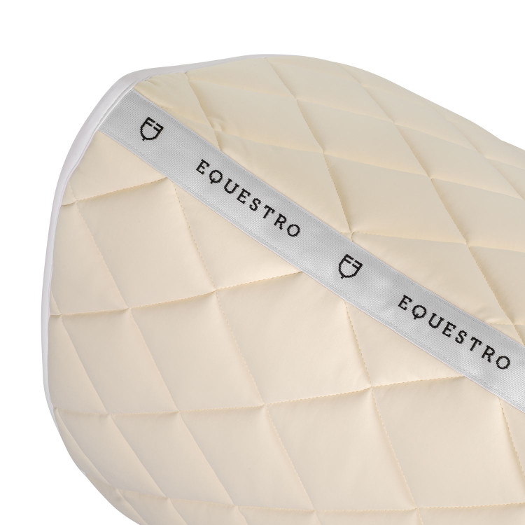 Technische stof dressuurdek met geborduurd logo White Line Equestro Technische stof dressuurdek met geborduurd logo White Line Equestro