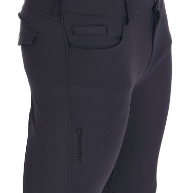 Strakke broek met volledige grip heren Aria Equestro Marineblazer Marineblauw