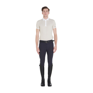 Strakke broek met volledige grip heren Aria Equestro Marineblazer Marineblauw