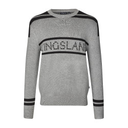 Gebreide trui Kingsland KLNolan heren Gemengd middengrijs Gebreide trui Kingsland KLNolan heren Gemengd middengrijs