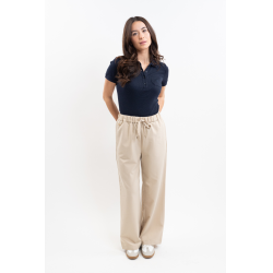 Paisley-broek Harcour Linnen Beige Paisley-broek Harcour Linnen Beige