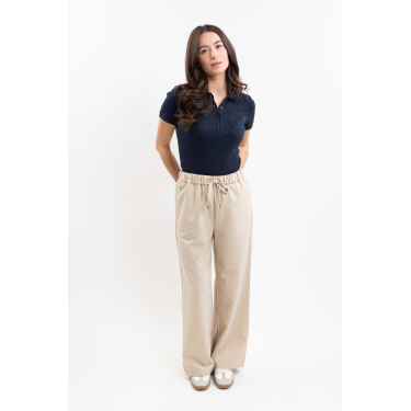 Paisley-broek Harcour Linnen Beige Paisley-broek Harcour Linnen Beige