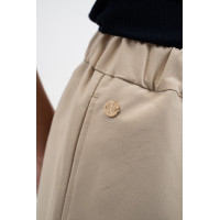 Paisley-broek Harcour Linnen Beige