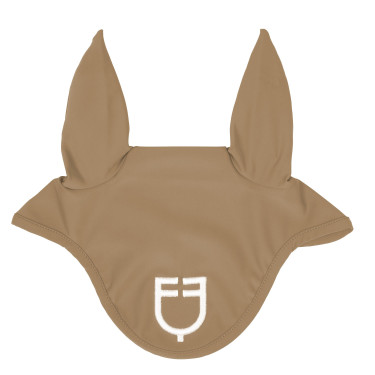 Vliegenmuts van technische stof met Equestro-logo Zand / wit Beige