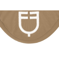Vliegenmuts van technische stof met Equestro-logo Zand / wit Beige