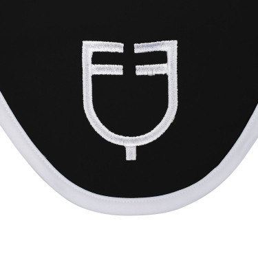 Vliegenmasker in technische stof White Line Edition Equestro Zwart Vliegenmasker in technische stof White Line Edition Equestro Zwart