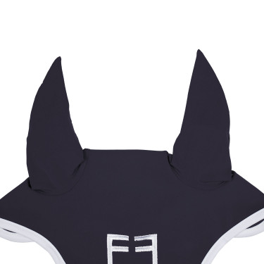 Vliegenmasker in technische stof White Line Edition Equestro Marine Marineblauw Vliegenmasker in technische stof White Line Edition Equestro Marine Marineblauw