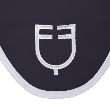 Vliegenmasker in technische stof White Line Edition Equestro Marine Marineblauw Vliegenmasker in technische stof White Line Edition Equestro Marine Marineblauw