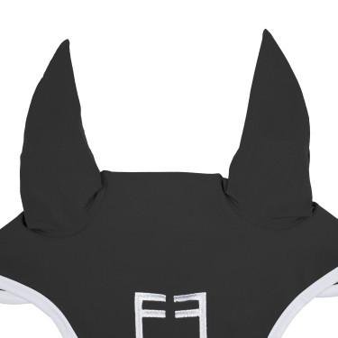 Vliegenmasker in technische stof White Line Edition Equestro Asfalt Grijs Vliegenmasker in technische stof White Line Edition Equestro Asfalt Grijs