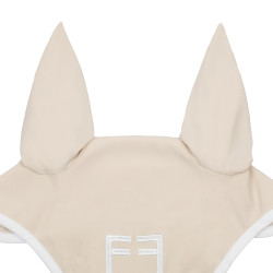 Vliegenmasker in technische stof White Line Edition Equestro Beige Vliegenmasker in technische stof White Line Edition Equestro Beige