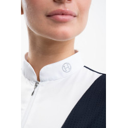 Wedstrijdpolo Harcour Paris dames Marine Marineblauw