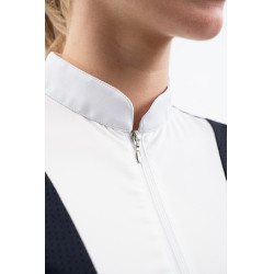 Wedstrijdpolo Harcour Paris dames Marine Marineblauw