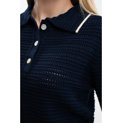 Polo Harcour Pony dames Marine Marineblauw Polo Harcour Pony dames Marine Marineblauw