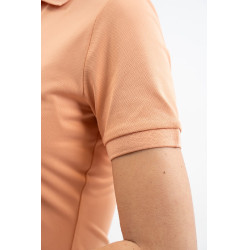 Technisch polo Harcour Popsy dames Abrikoos Oranje Technisch polo Harcour Popsy dames Abrikoos Oranje