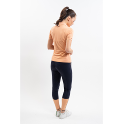 Technisch polo Harcour Popsy dames Abrikoos Oranje Technisch polo Harcour Popsy dames Abrikoos Oranje