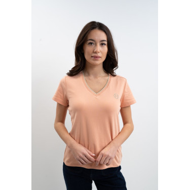 T-shirt Harcour Taraza dames Abrikoos Oranje T-shirt Harcour Taraza dames Abrikoos Oranje