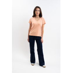 T-shirt Harcour Taraza dames Abrikoos Oranje T-shirt Harcour Taraza dames Abrikoos Oranje