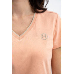 T-shirt Harcour Taraza dames Abrikoos Oranje T-shirt Harcour Taraza dames Abrikoos Oranje