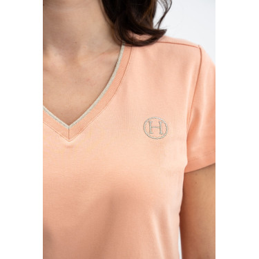 T-shirt Harcour Taraza dames Abrikoos Oranje T-shirt Harcour Taraza dames Abrikoos Oranje