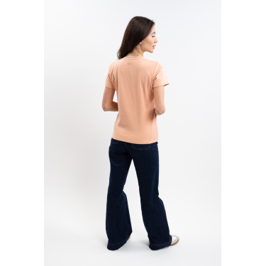 T-shirt Harcour Taraza dames Abrikoos Oranje T-shirt Harcour Taraza dames Abrikoos Oranje