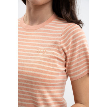 T-shirt Harcour Tzimi dames Abrikoos / linnen Oranje T-shirt Harcour Tzimi dames Abrikoos / linnen Oranje