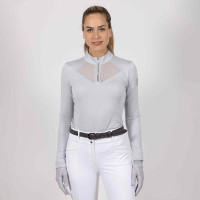 Polo in tech Imperial Riding Gaby Kristal Blauw Polo in tech Imperial Riding Gaby Kristal Blauw