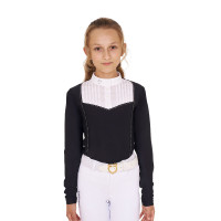 Wedstrijdpolo Meisje met Strass Equestro Roze camée Wedstrijdpolo Meisje met Strass Equestro Roze camée