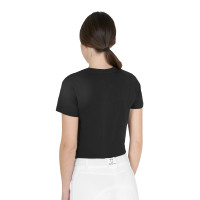 Dames T-shirt van katoen Equestro Horse Lover Wit