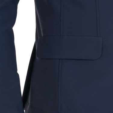 Wedstrijdjas voor Heren in Stretchstof met Ritszakken Equestro Marineblazer Marineblauw