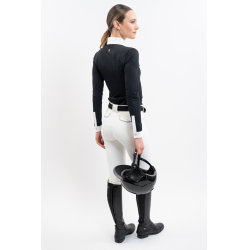 Wedstrijdpolo Harcour Coco dames Zwart Wedstrijdpolo Harcour Coco dames Zwart