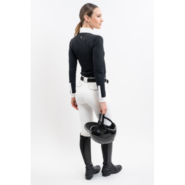Wedstrijdpolo Harcour Coco dames Zwart Wedstrijdpolo Harcour Coco dames Zwart