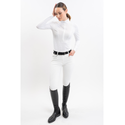 Wedstrijdpolo Harcour Coco dames Wit Wedstrijdpolo Harcour Coco dames Wit