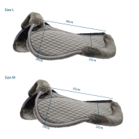 Stübben schokdemper van lamsvel Streamline Grijs Stübben schokdemper van lamsvel Streamline Grijs