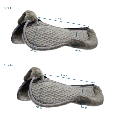 Stübben schokdemper van lamsvel Streamline Grijs
