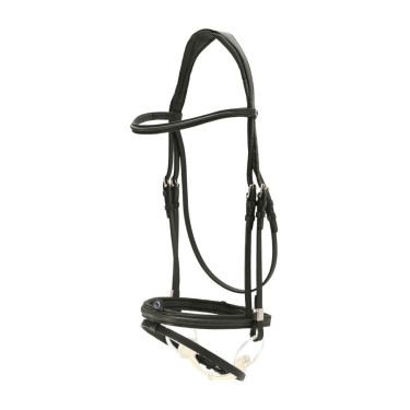 Stübben Pro-Jump hoofdstel met Slide&Lock Zwart / zwart