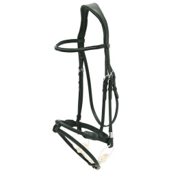 Stübben Pro-Jump hoofdstel met Slide&Lock Zwart / zwart