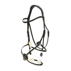 Stübben Pro-Jump hoofdstel met Slide&Lock Zwart / zwart