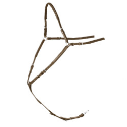 Stübben SideFit borsttuig met afneembare en verstelbare martingaalfork Ebbenhout / ebbenhout