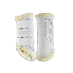 Stübben Airflow trainingsbeschermers van synthetisch schapenvacht Wit