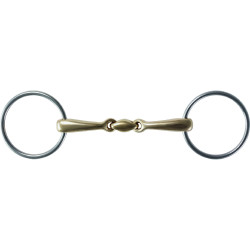 Stübben 2222 2-ringen bit met dubbele breuk, mondstuk 16 mm