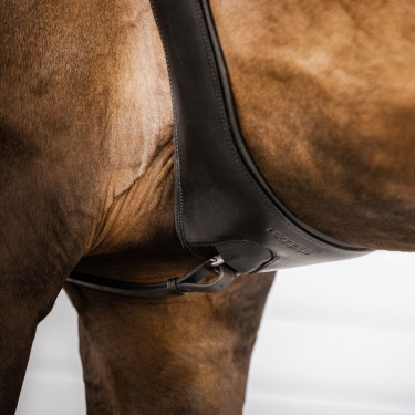 Stübben singel leer Elastische inzetstukken aan beide zijden Ebbenhout