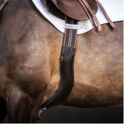 Stübben singel leer Elastische inzetstukken aan beide zijden Ebbenhout