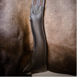 Stübben singel leer Elastische inzetstukken aan beide zijden Ebbenhout