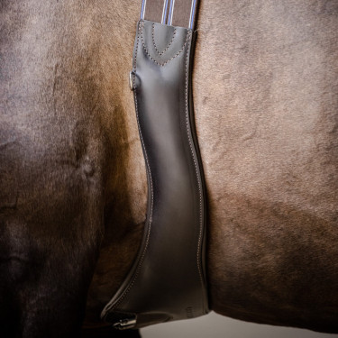 Stübben singel leer Elastische inzetstukken aan beide zijden Ebbenhout