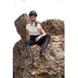 Hybride legging Horze Anya dames fullgrip Donker marineblauw