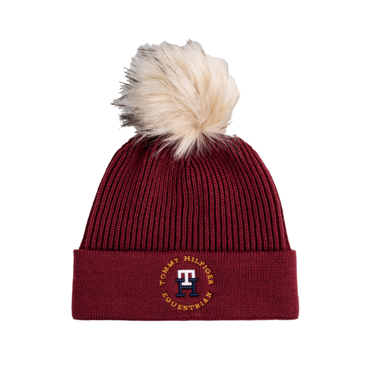 Tommy Hilfiger Equestrian Vancouvert Muts met Pompon Tommy Hilfiger Equestrian Vancouvert Muts met Pompon